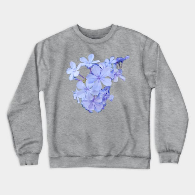 Little Blue Flowers Photo Crewneck Sweatshirt by ellenhenryart